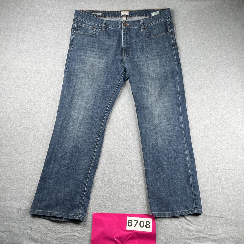 Weatherproof Vintage Straight Jeans Distressed Mens Size 40x30 *SEE